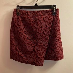 Madewell Lace Faux Wrap Skirt. Size 4. EUC.